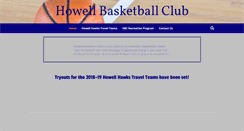 Desktop Screenshot of howellbasketballclub.org
