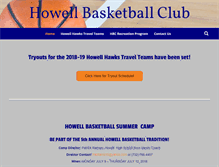 Tablet Screenshot of howellbasketballclub.org